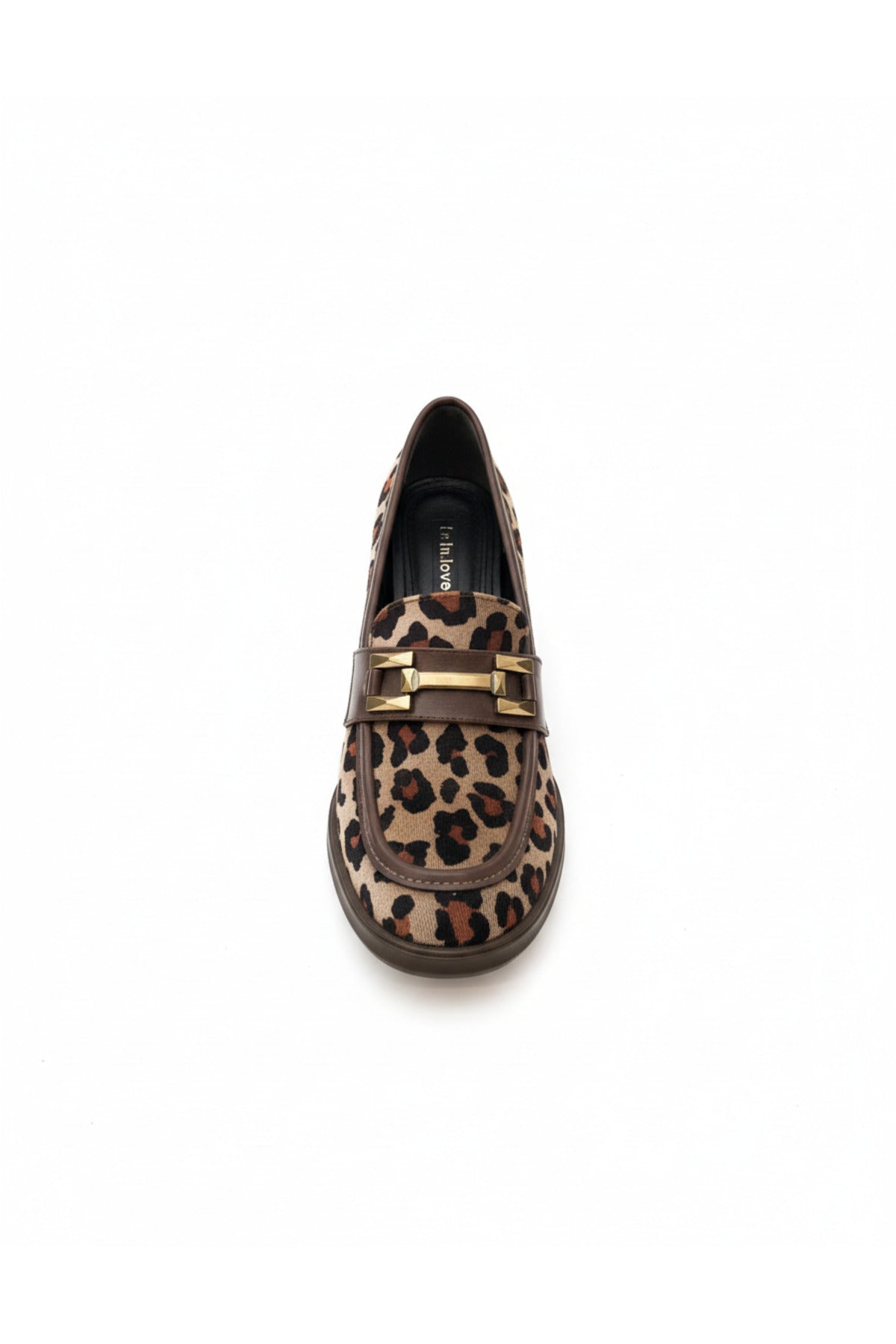 Jolie Leopar Süet Topuklu Kadın Loafer