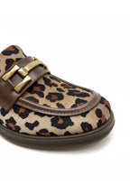 Jolie Leopar Süet Topuklu Kadın Loafer