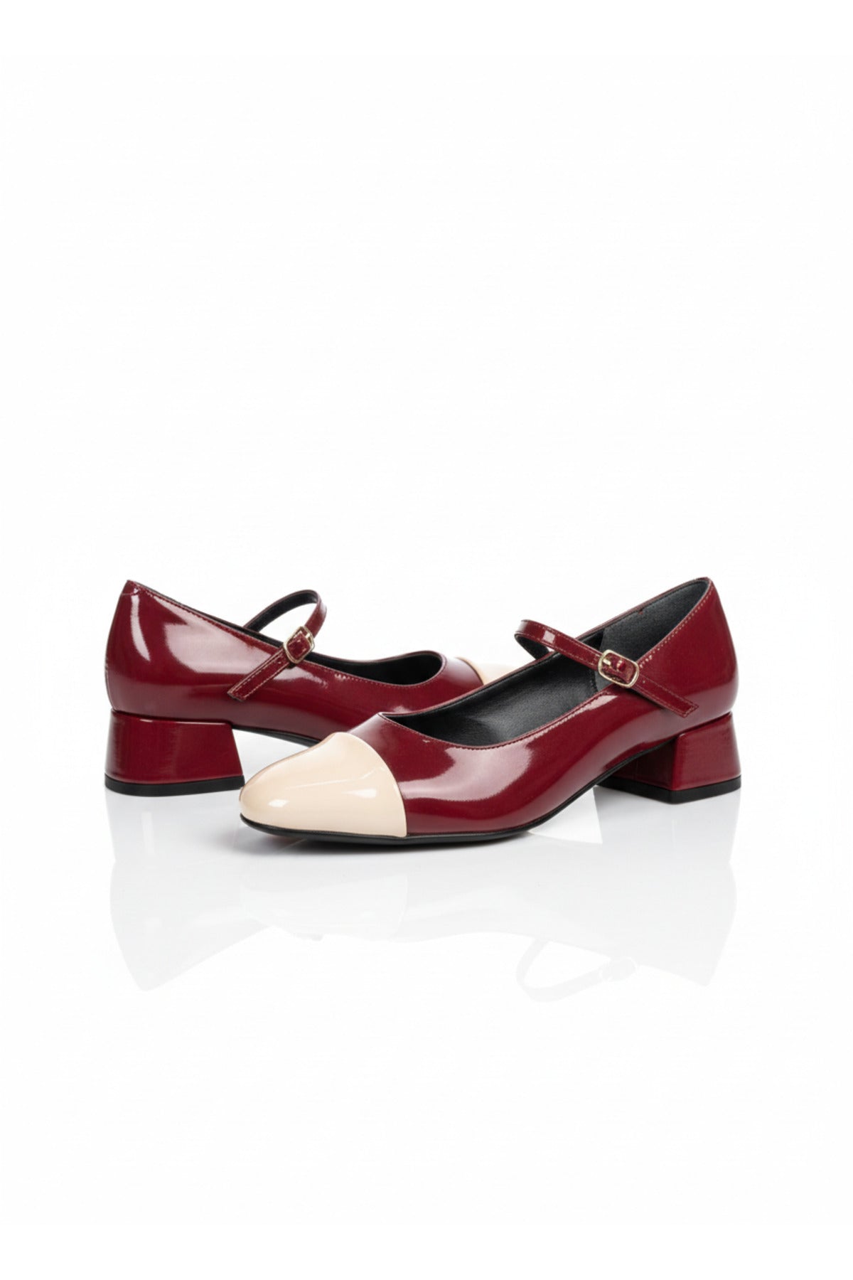 Ketty Patent Leather High-Heeled Women's Shoes - Black
