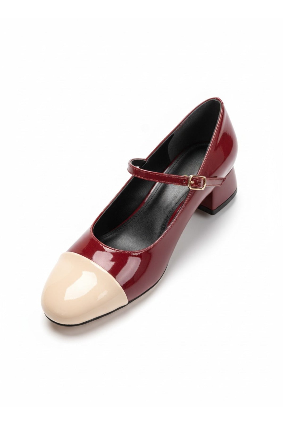 Ketty Patent Leather High-Heeled Women's Shoes - Black