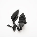 Lorenza Bilekten Bağlamalı Taş Detaylı Stiletto