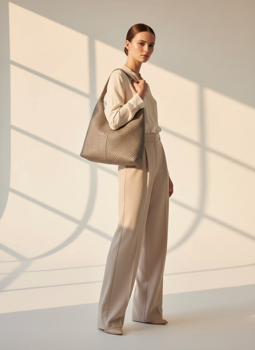 Martina Knitted Pattern Shoulder Bag