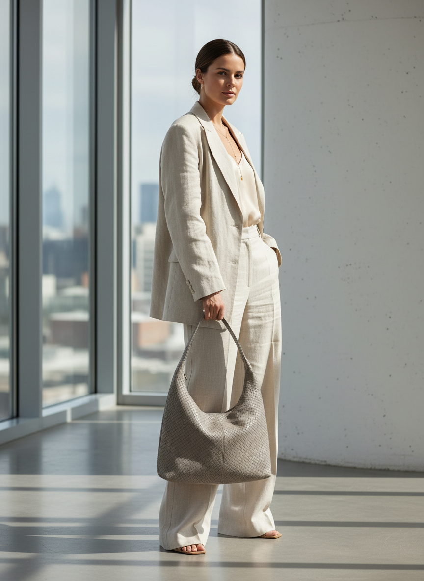 Martina Knitted Pattern Shoulder Bag