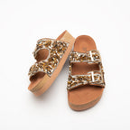 Morena Stone Detail Buckle Slippers