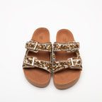 Morena Stone Detail Buckle Slippers