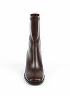 Narcisa Streç Kalın Topuklu Bot - Acı Kahve