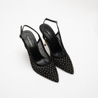 Nilda Taş Detaylı Topuklu Ayakkabı- Siyah