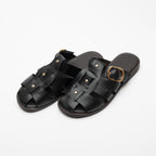 Noni Gold Buckle Closed Toe Women's Slippers 
