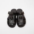 Noni Gold Buckle Closed Toe Women's Slippers 