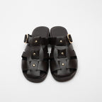 Noni Gold Buckle Closed Toe Women's Slippers 