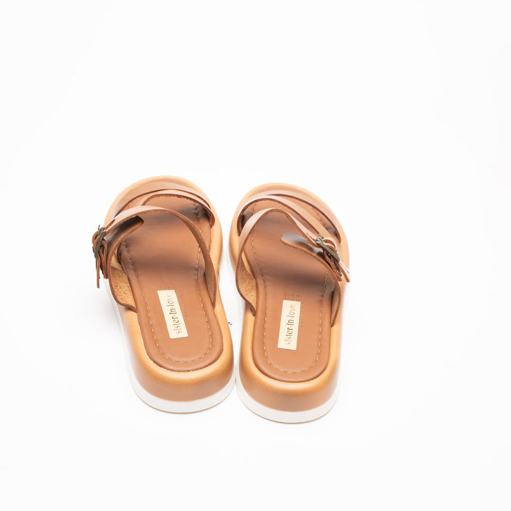 Sahara Buckled Soft Leather Women's Slippers
