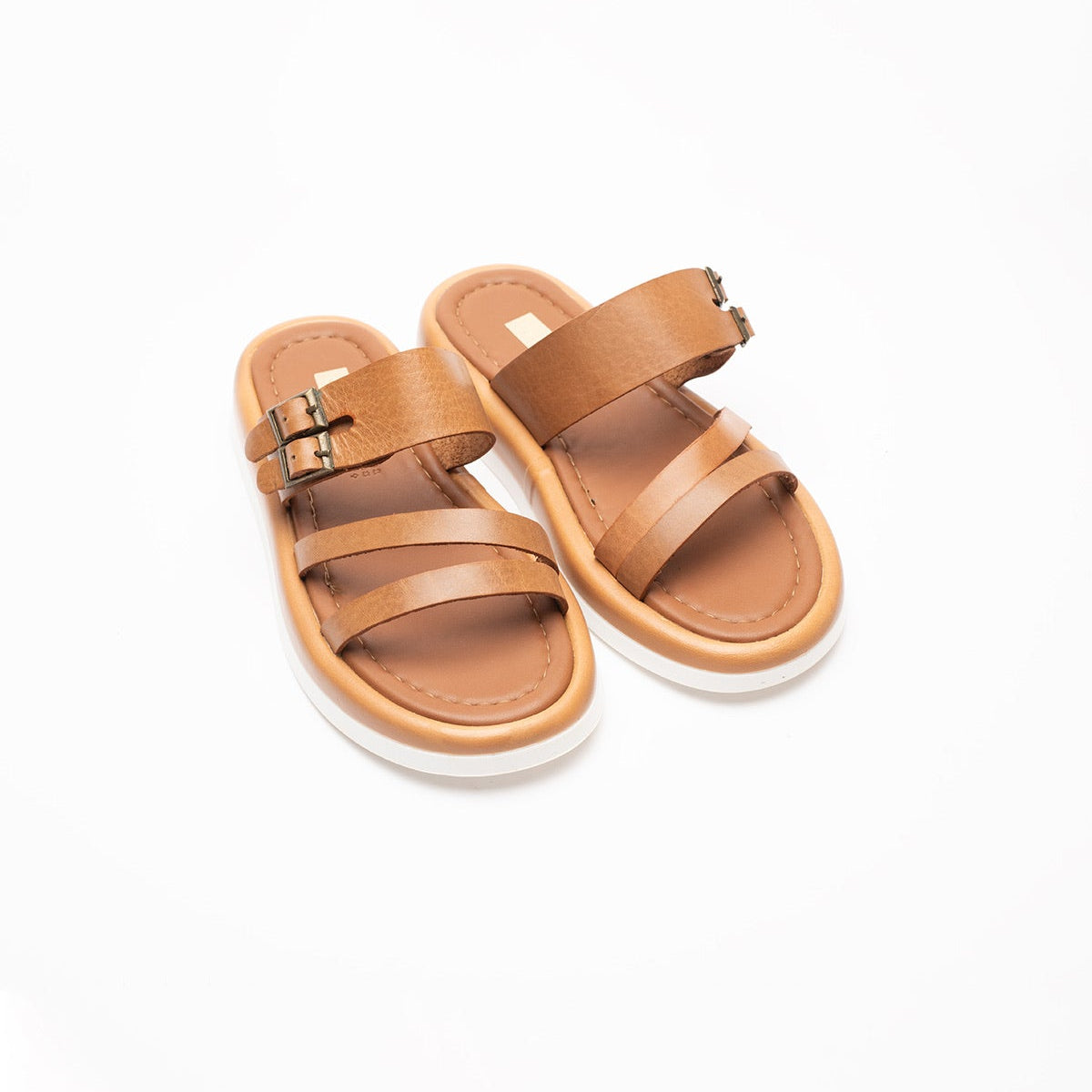 Sahara Buckled Soft Leather Women's Slippers