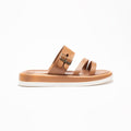 Sahara Buckled Soft Leather Women's Slippers