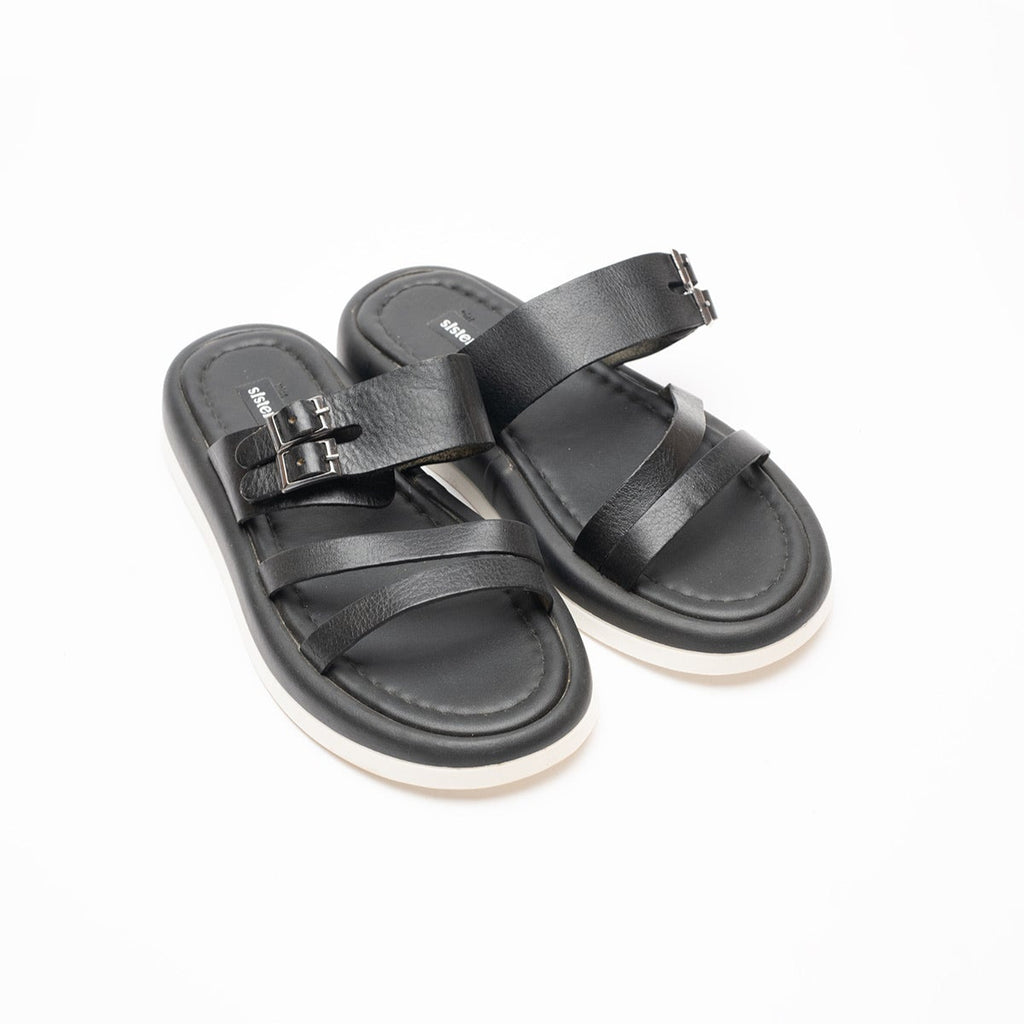 Sahara Buckled Soft Leather Women's Slippers