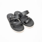 Sahara Buckled Soft Leather Women's Slippers