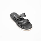 Sahara Buckled Soft Leather Women's Slippers