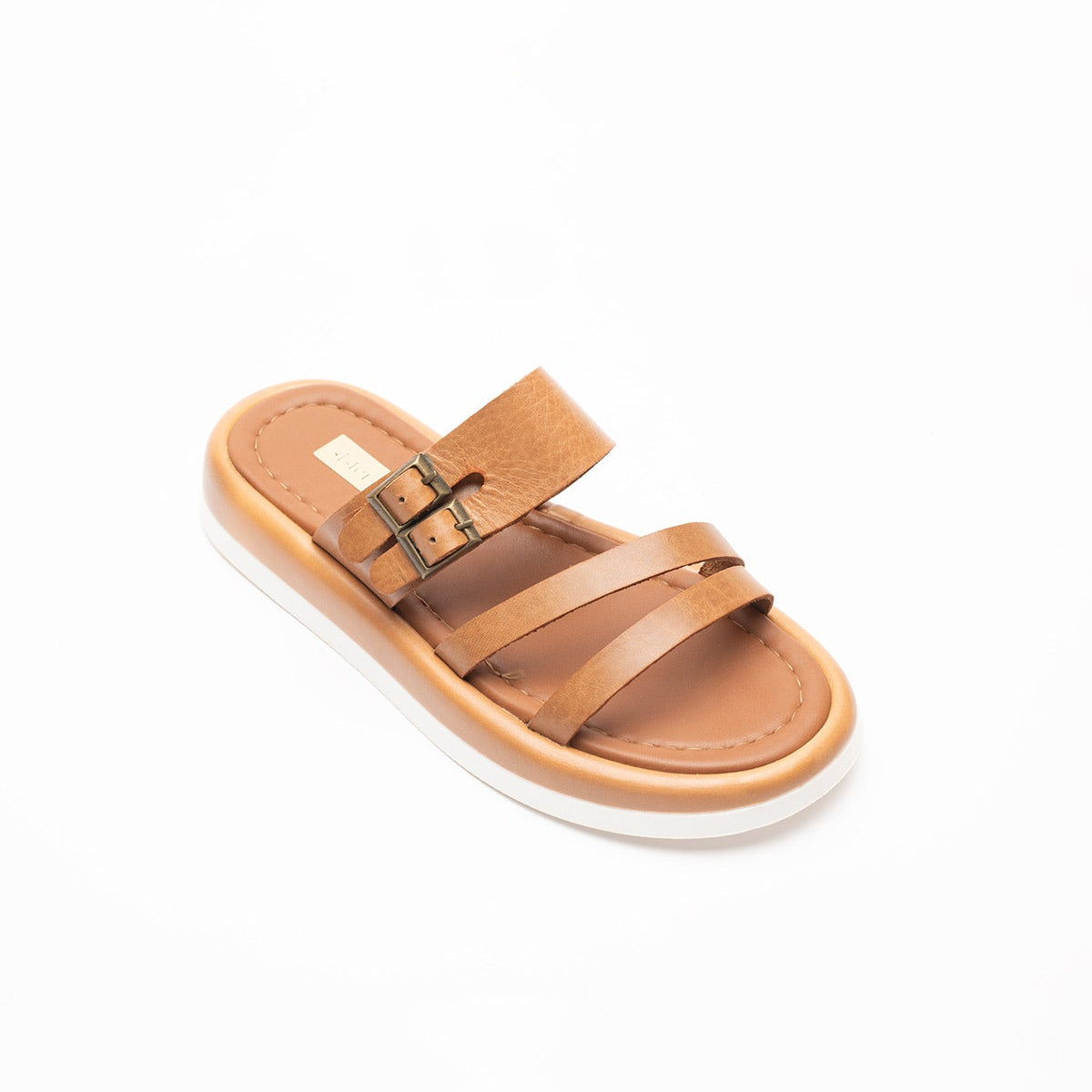 Sahara Buckled Soft Leather Women's Slippers