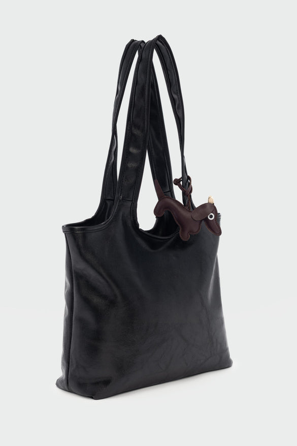 Miora Charm Detailed Women's Bag - Black