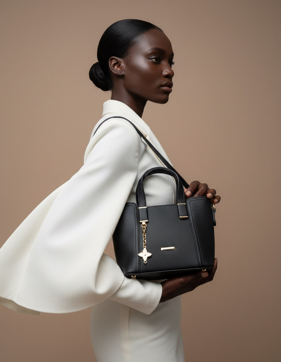 Charm Detaylı Mini Tote Çanta