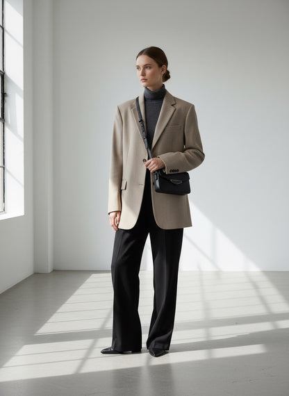 Vera Siyah Baget Omuz Çanta