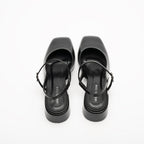 Zeta Strapped Open Back Ballet Flats