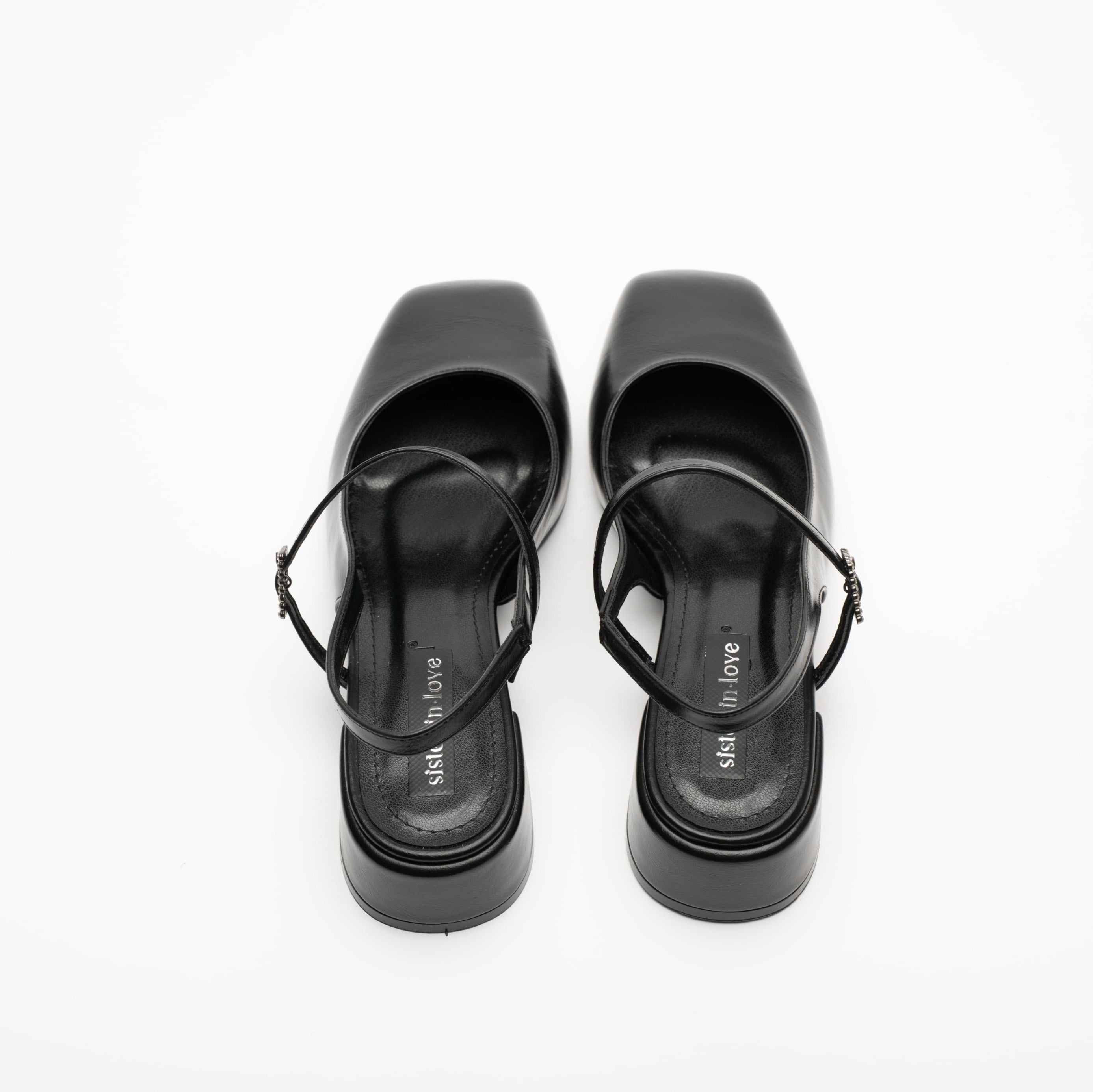 Zeta Strapped Open Back Ballet Flats