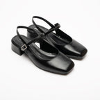 Zeta Strapped Open Back Ballet Flats