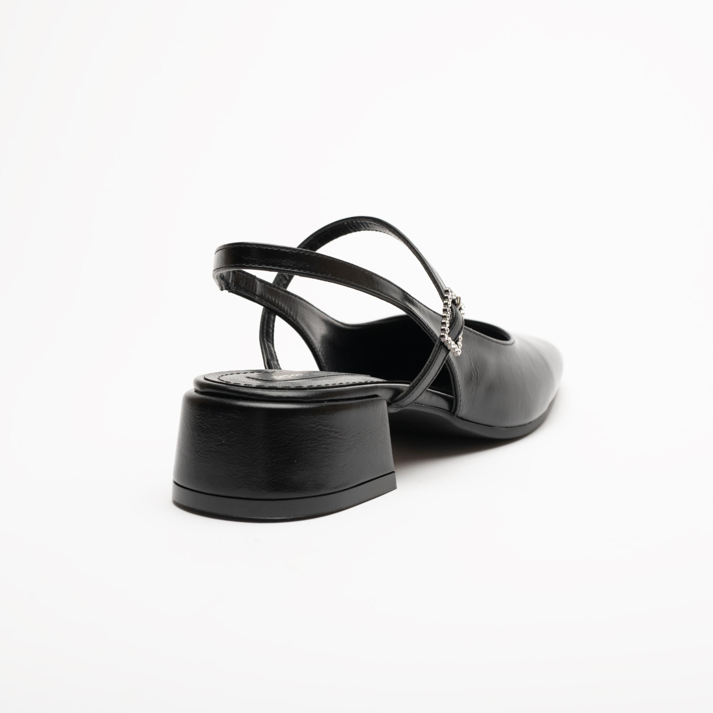 Zeta Strapped Open Back Ballet Flats