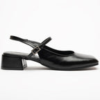 Zeta Strapped Open Back Ballet Flats