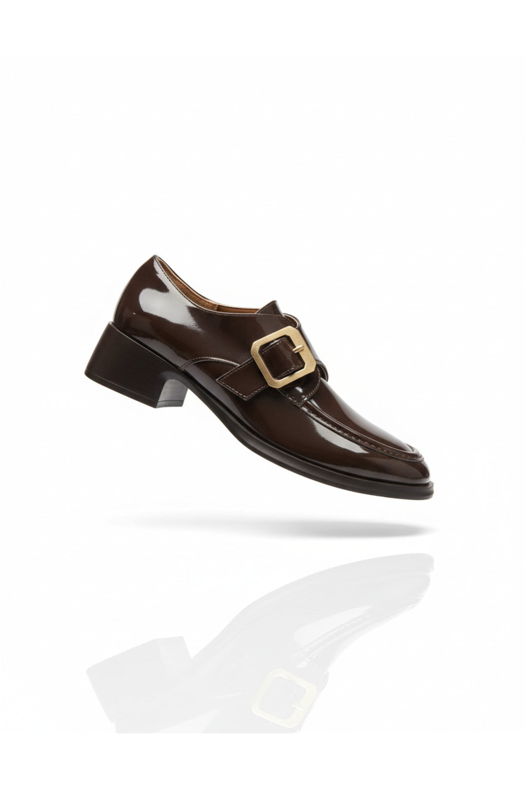 Zoe Toka Detaylı Parlak Rugan Kadın Loafer